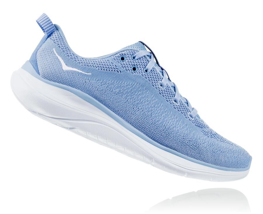 Running Shoes Womens - Hoka One One Hupana Flow - Blue/White - WFMXAJP-71